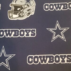New Cotton Apron Dallas Cowboys Blue Fabric Adult Sz Handmade